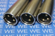20Stück XLR-Stecker 3-polig Goldkontakt DMX Kabel male