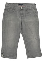 Tommy Hilfiger Damen Knickerbocker Hose W30 grau hellgrau stonewashed Stretch