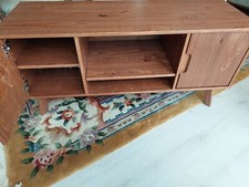 TV/Hifi Sideboard aus Holz, braun gebeizt