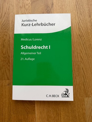 Schuldrecht allgemeiner teil - i,