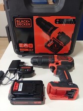 ⚡Black&Decker Akku-Bohrschrauber 18V|40Nm 2 Gang|Hammerfunktion| Set Im Koffer
