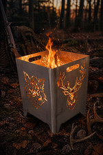 Feuerkorb Motiv Hirsch