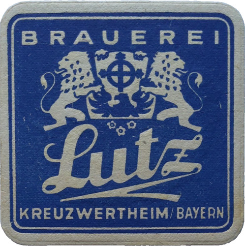 Alter bierdeckel brauerei - bierdeckel, lutz