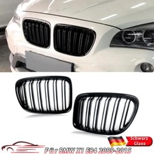 für BMW X1 E84 xDrive sDrive 09-15 Nieren Grill Kühlergrill SCHWARZ Doppelsteg