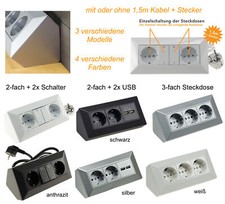 Steckdosenblock Aufbau-Montage