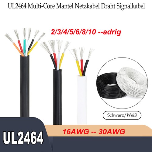 Ul2464 30awg multi core - ul2464, 16-30awg
