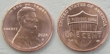 USA 1 Cent Lincoln 2024 D unz.