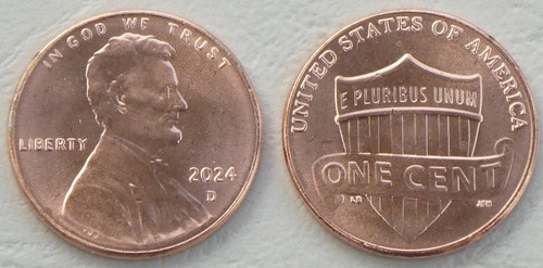Usa cent lincoln 2024 unz - 1, unz.