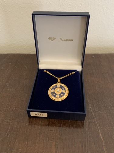 Diamant halskette anhänger - halskette,