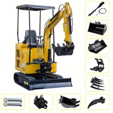 WJ15 Minibagger 1,5T Knickmatik, Schnellwechsler, Löffelpaket, Starter Kit