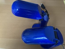 2x Space Age Z-Klapp-Wandlampe