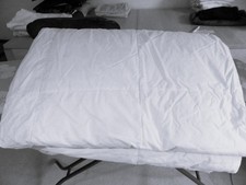 Daunenbettdecke, Bettdecke, Kassettenbettdecke, 135 x 200 cm, weiß