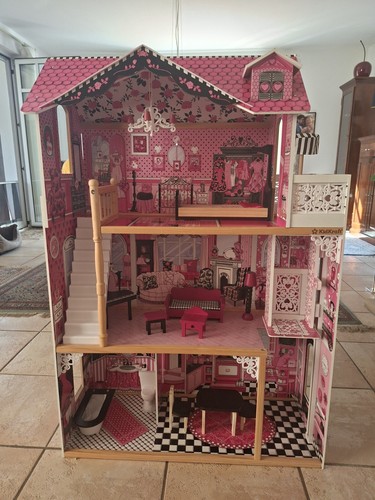 Barbie puppenhaus mit möbeln - puppenhaus,