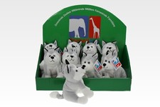 Kuscheltier Husky Schlitten