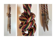 L-pro West Westernzügel, Loesdau, grün/pink/beige, 2,3 cm lang, 1,6 cm breit