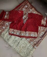  Wedding Saree Gold/Red