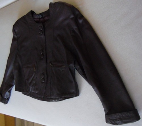 Lederkurzjacke lila gr 44 - lila,, gr.44