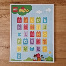 LEGO duplo Buchstaben Plakat
