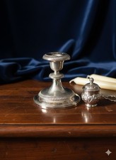 WMF Kerzenhalter versilbert ✨ Perlrandschliff Vintage Tischdeko