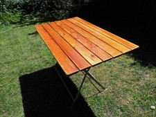 Biergartentisch Klapptisch Gartentisch, Brauereiqualität (restauriert, robust)