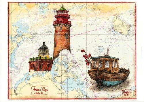 Kunstdruck arkona rügen - -,