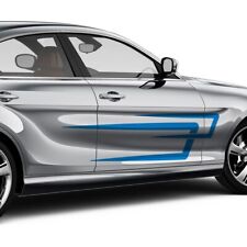 Seitendekor Set Auto Aufkleber Abstrakt Linen Zacken Striche Dekorstreifen #1456