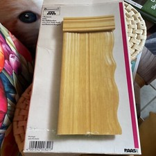 Retoure Rechts f. Stilblende „Paas“ Endstück Gardinenleiste helles Holz in OVP