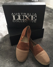 Australia Luxe Collective Espadrilles Leder hellbraun-beige Gr. 37 neu