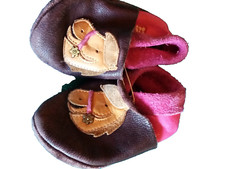 Krabbelschuhe rosa lila mit