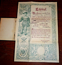 URALT GESELLENBRIEF LEHRBRIEF FEILENHAUER