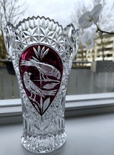 Große Bleikristall Vase von