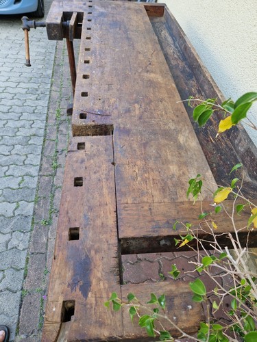 Alte große hobelbank aus - alte,