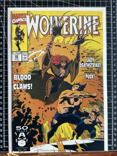 Wolverine blood and claws - blood,