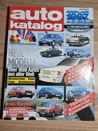Auto katalog modell - jahr, 1987