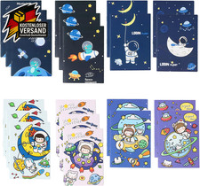 20 Stücke Mini Notizbuch Kinder, Liniert Notizblock Klein, Notizblock Kinder Wel