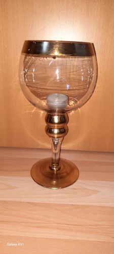 Teelichterhalter glas kelch - teelichterhalter,