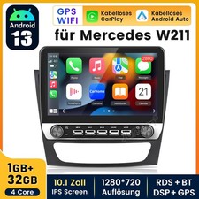 Android 13 Autoradio GPS Navi Carplay Für Mercedes Benz CLS E-Class W211 W219
