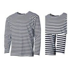 Russ. Marine Shirt langarm Sommer Militär Sommershirt Streifenshirt Herren NEU