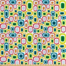 Geometrisch Satin Stoff als