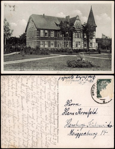 Postcard greifenberg gryfice - greifenberg,
