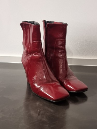 Zara leder stiefeletten - leder, gr.