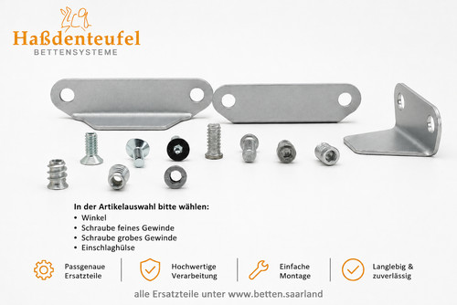Hasena ersatzteile bett - ersatzteile, winkel