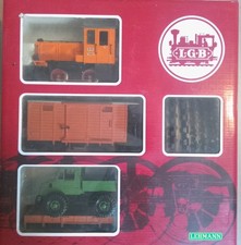 LGB Startset/Starter-Set/Anfangspackung Güterzug: Diesellok+Güterwagen/Waggons G
