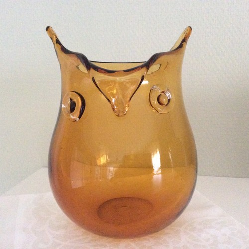 Vintage glas vase dekovase - vintage,