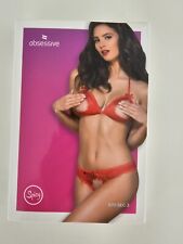 Dessous-Set Obsessive 36/38 Rot S/M