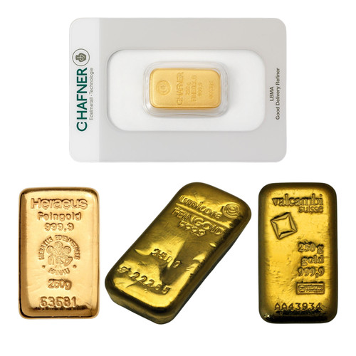 250 goldbarren guss - 250,