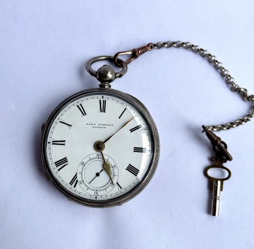 Englische silbertaschenuhr - silbertaschenuhr, um