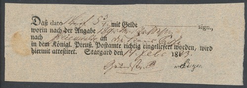 407857 preußen postschein - preußen,