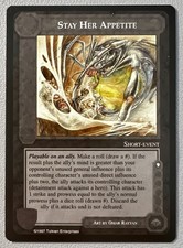 Stay Her Appetite MECCG ICE MELE The Lidless Eye 1997 Limited English