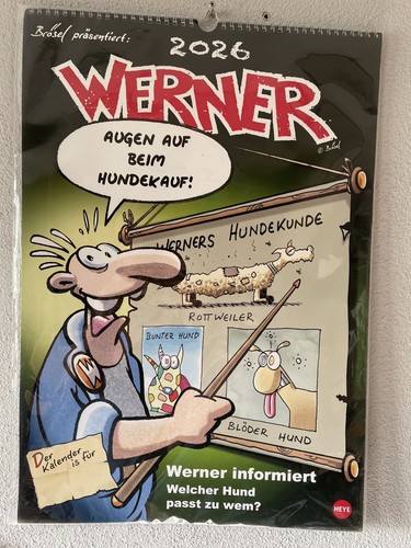 Werner kalender 2026 - kalender, kultiger